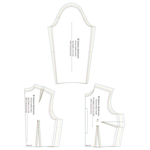Fashion Workroom Full Scale Regular Basic Dress Blocks | DR001 | Sizes ...